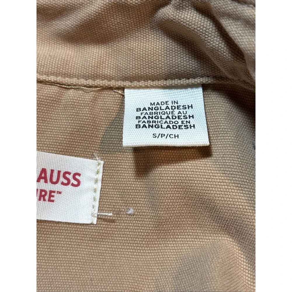 Levi Strauss Utility Shirt Jacket Canvas Snap Up Signature Collection Tan Sm NWT - Picture 16 of 16